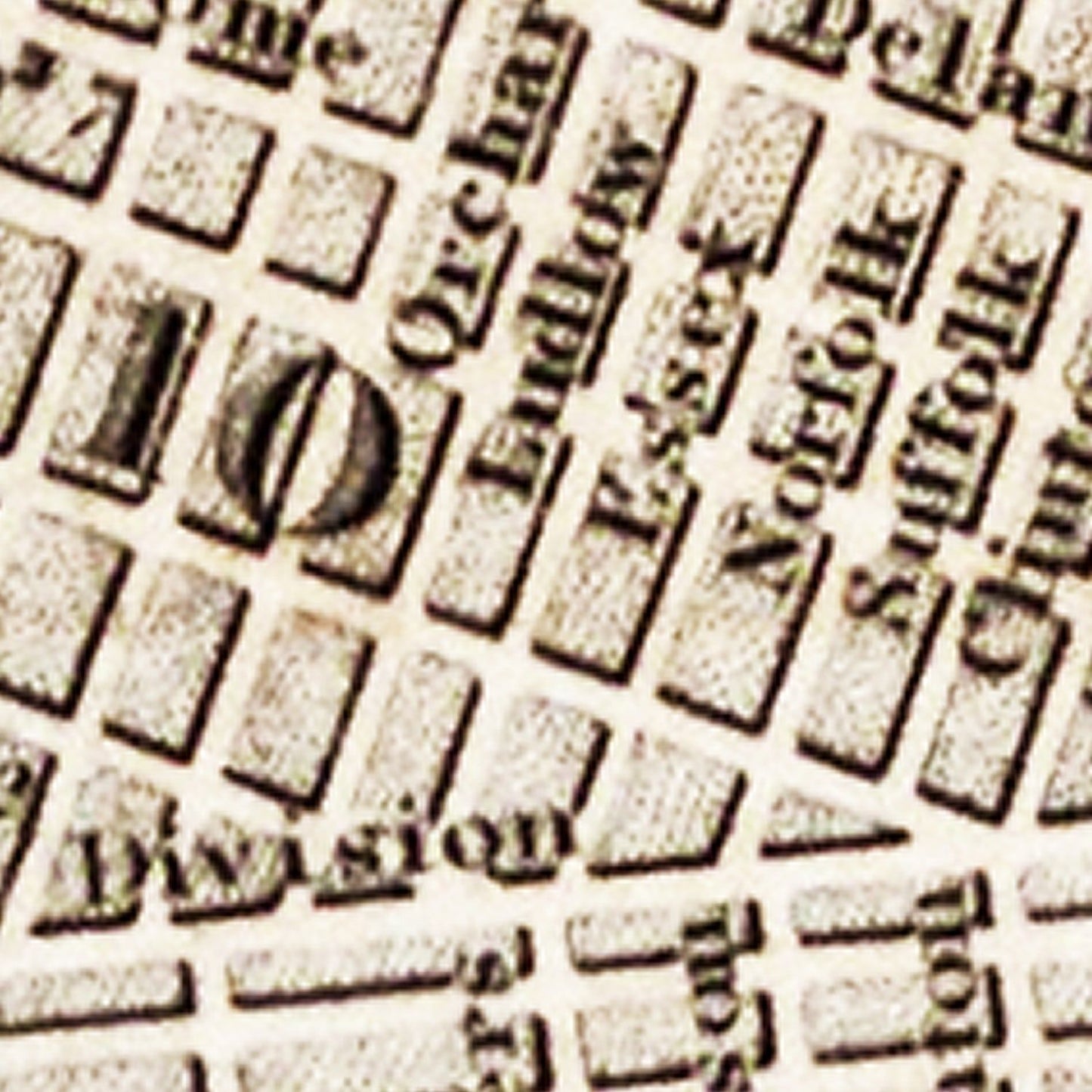 Vintage Map of New York City, Bronx County, New York, 1837