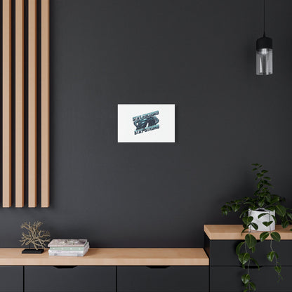 Stay Focused Stay Strong Gym Canvas Wall Art