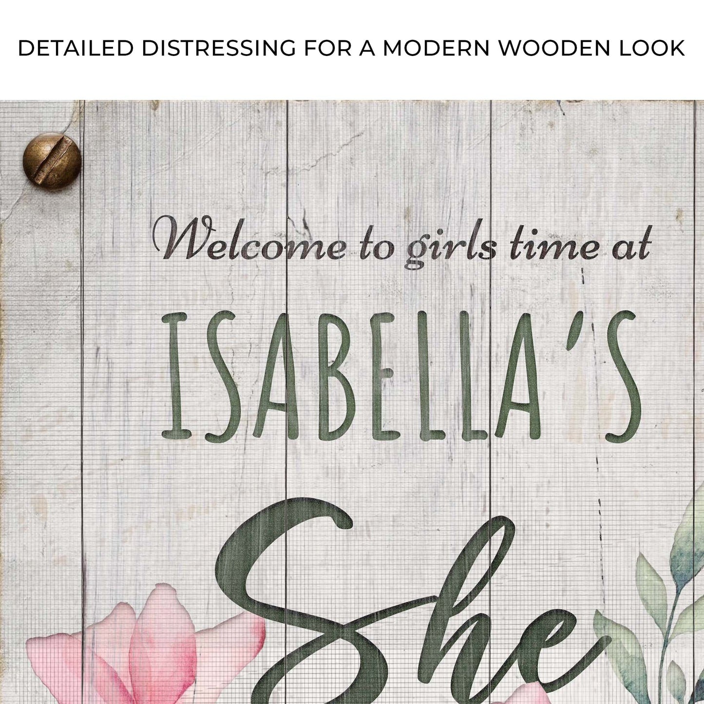She Shed Canvas Sign IV