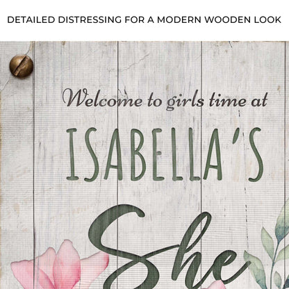 She Shed Canvas Sign IV