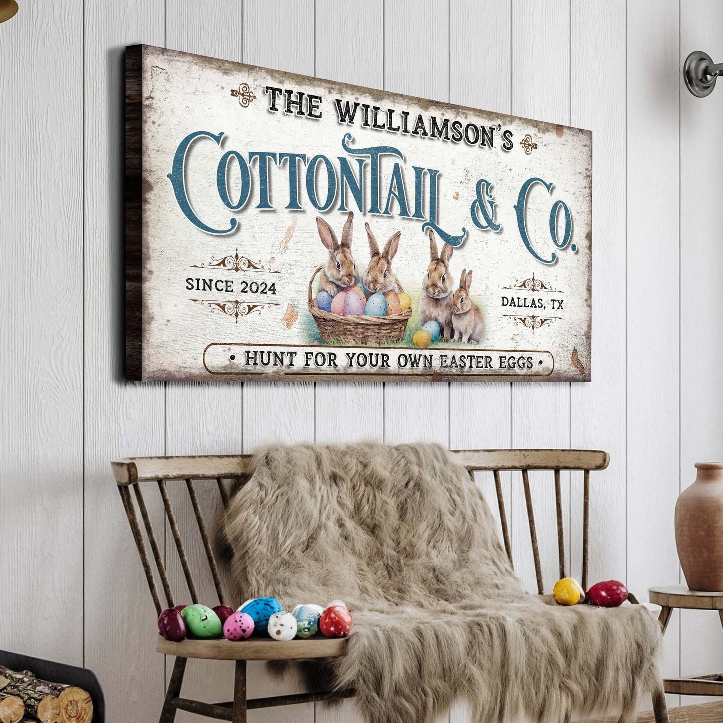 Vintage Easter Canvas Wall Art II