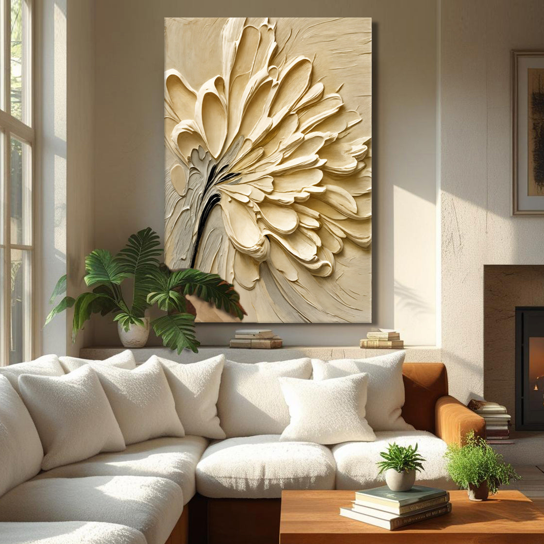 Flower Splatter Canvas Wall Art