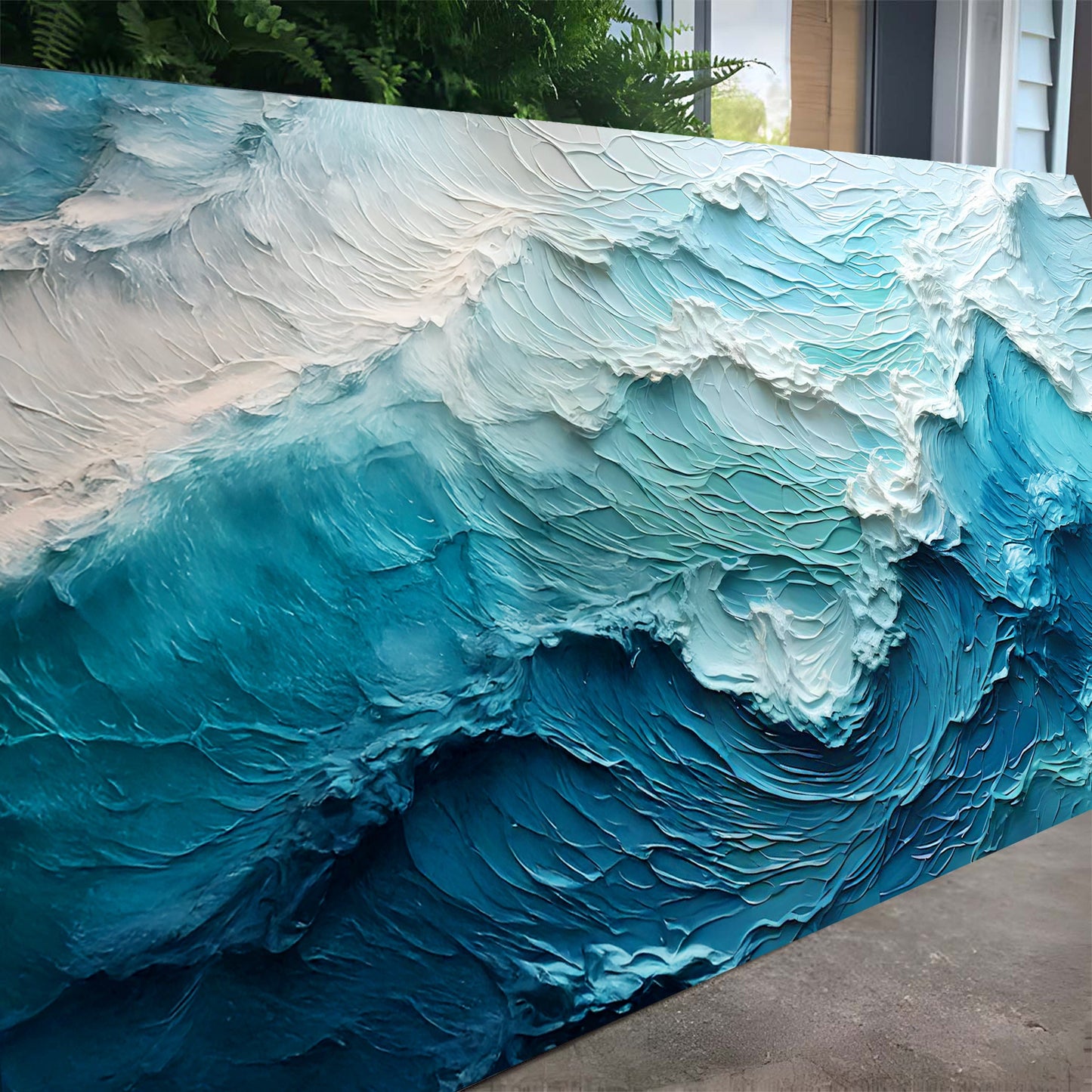 Blue Ocean Coastal Canvas Wall Art
