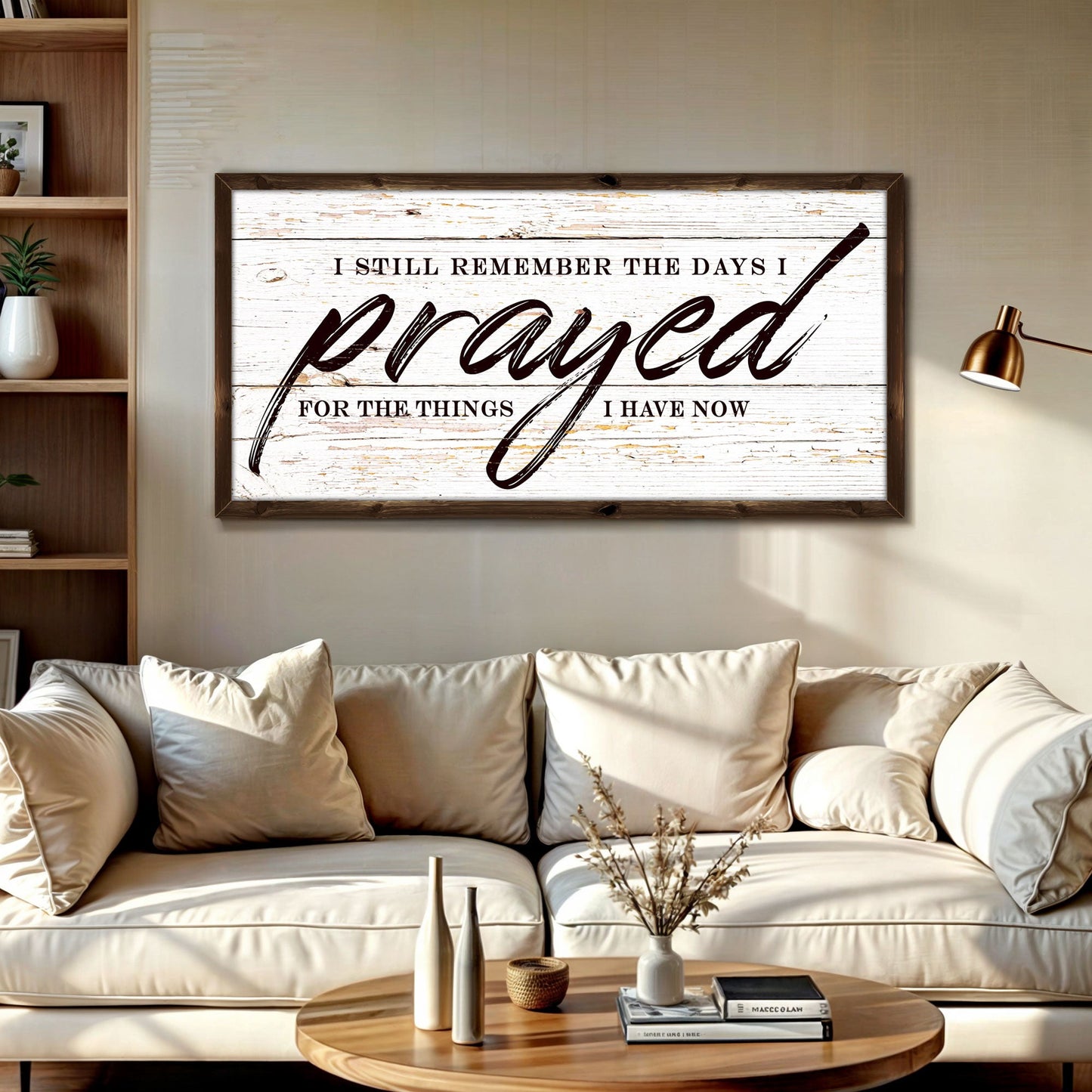 I Still Remember The Days I Prayed Canvas Sign
