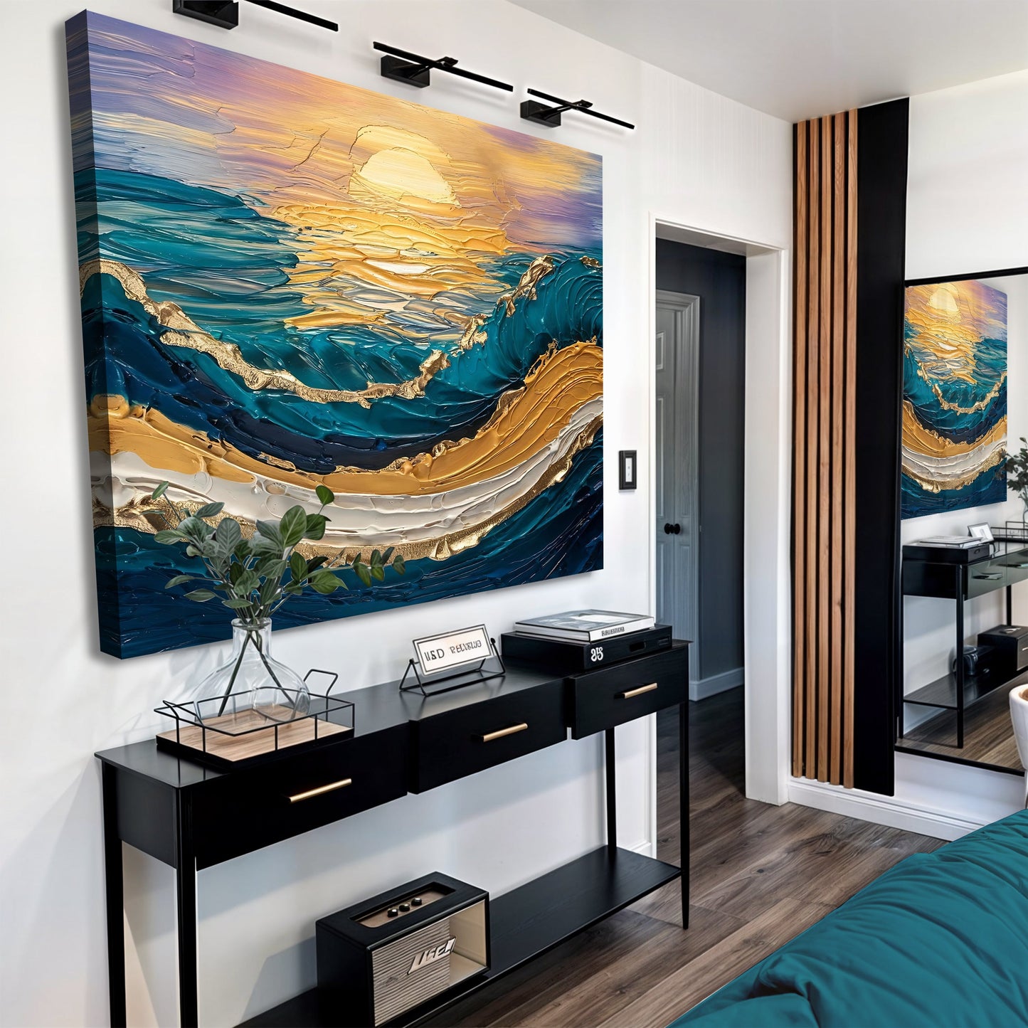 Golden Hour Canvas Wall Art - Landscape Nature Print