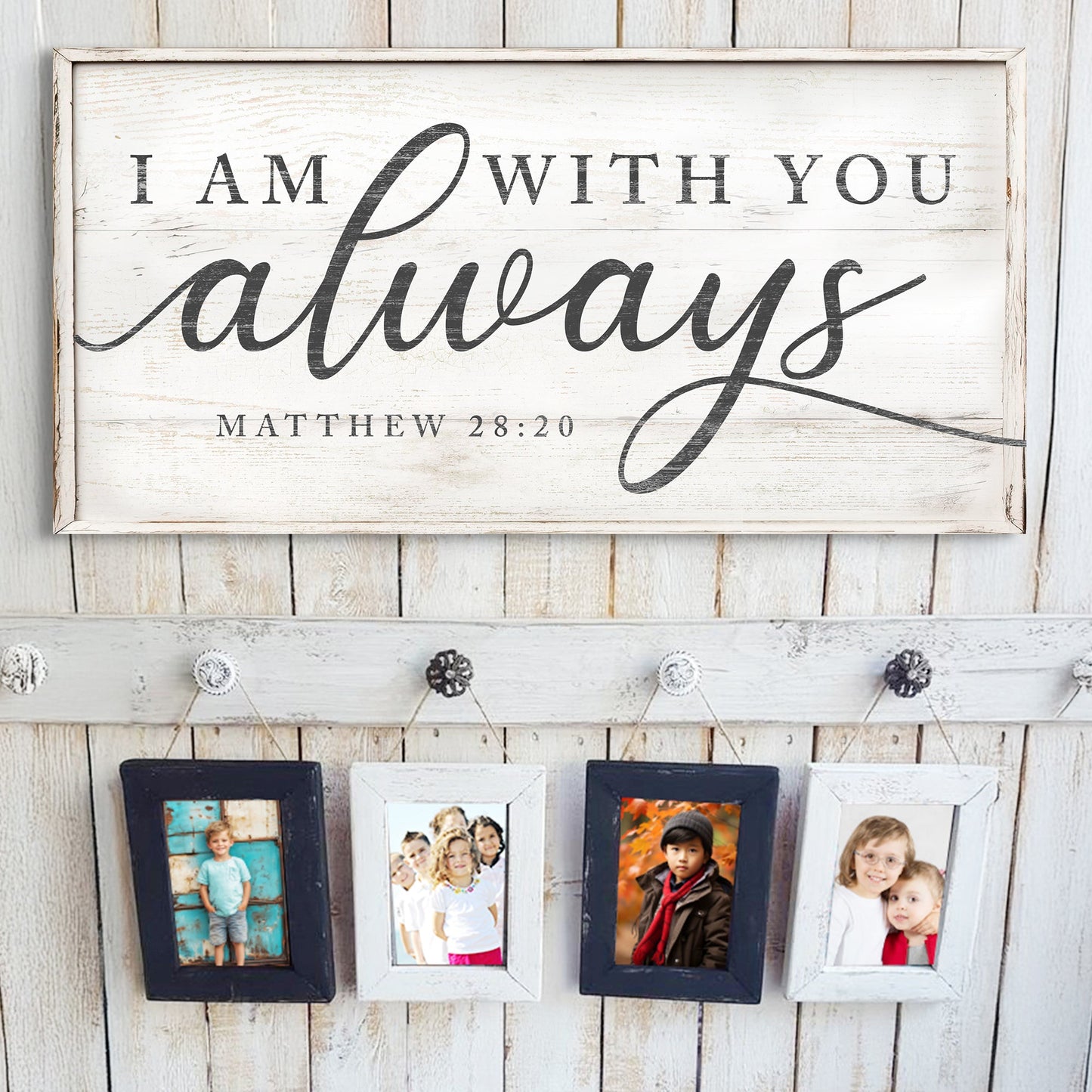 Matthew 28:20 I Am With You Always Faith Canvas Wall Art