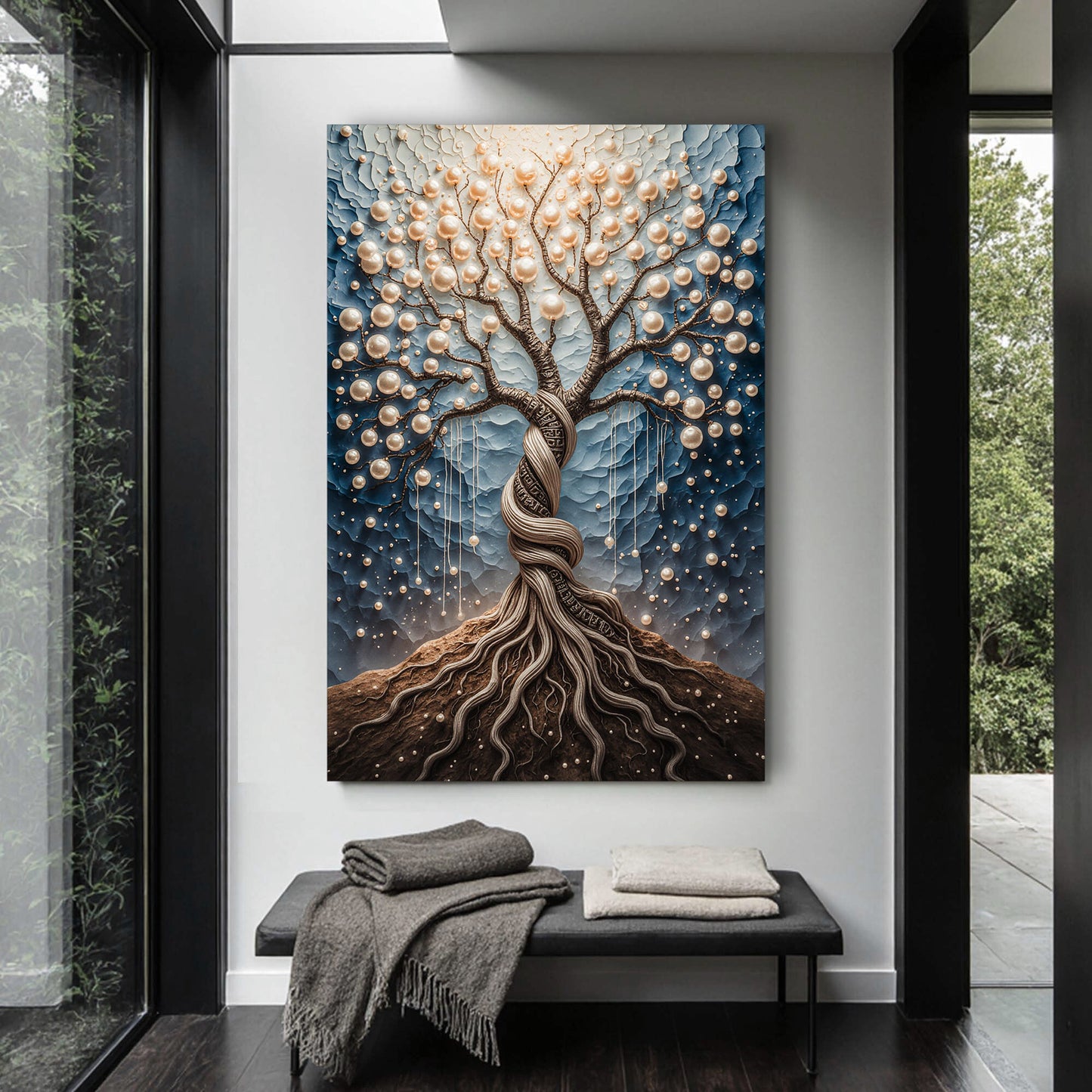 Pearl Tree Canvas Wall Art