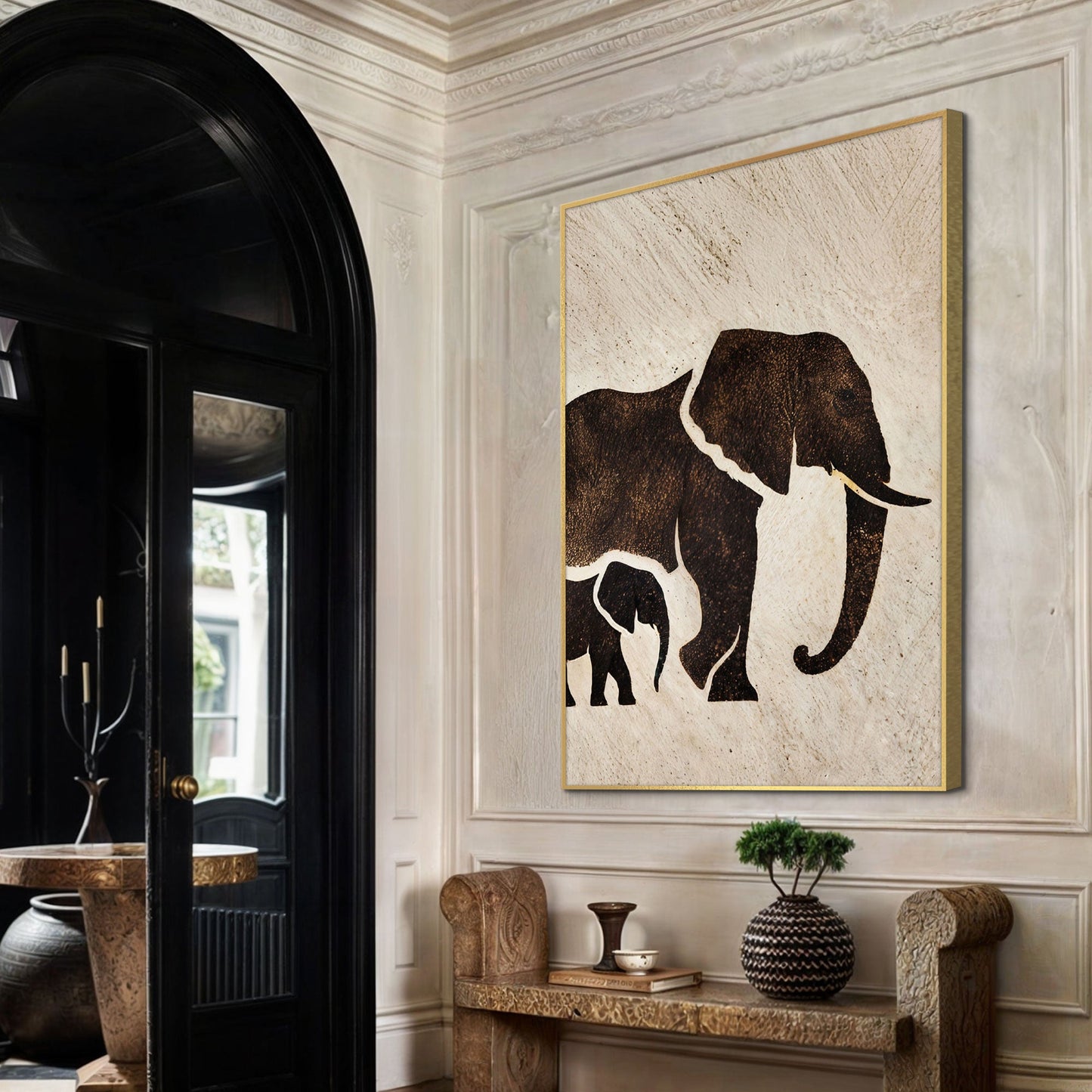 Elephant Heritage Canvas Wall Art