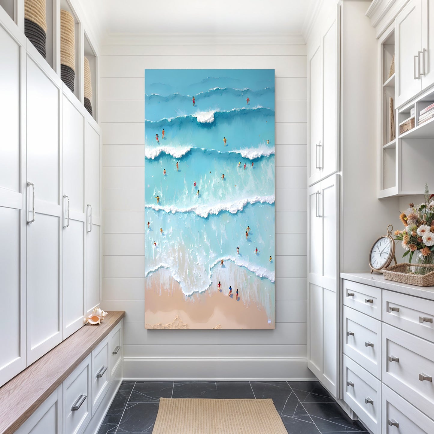 Beach Days Coastal Canvas Wall Art IX