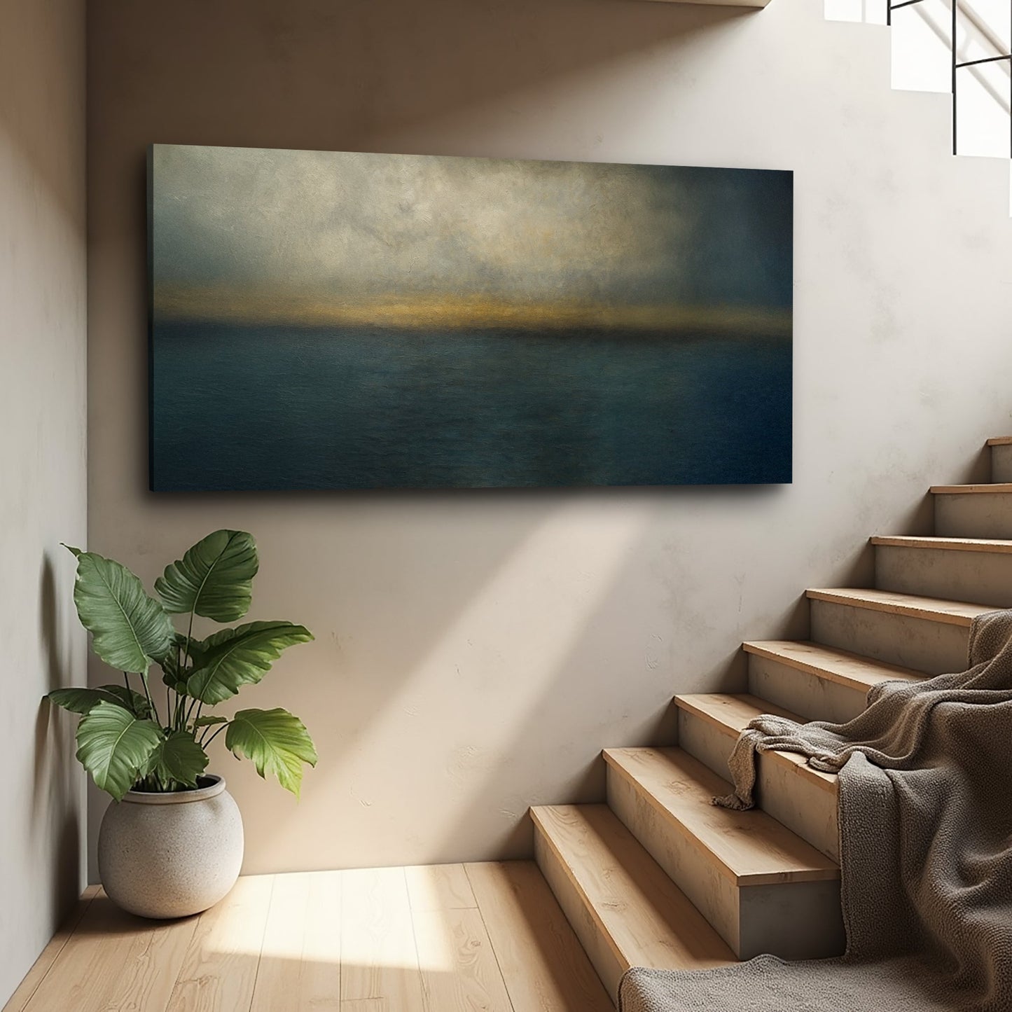 Waterscape Abstract Canvas Wall Art