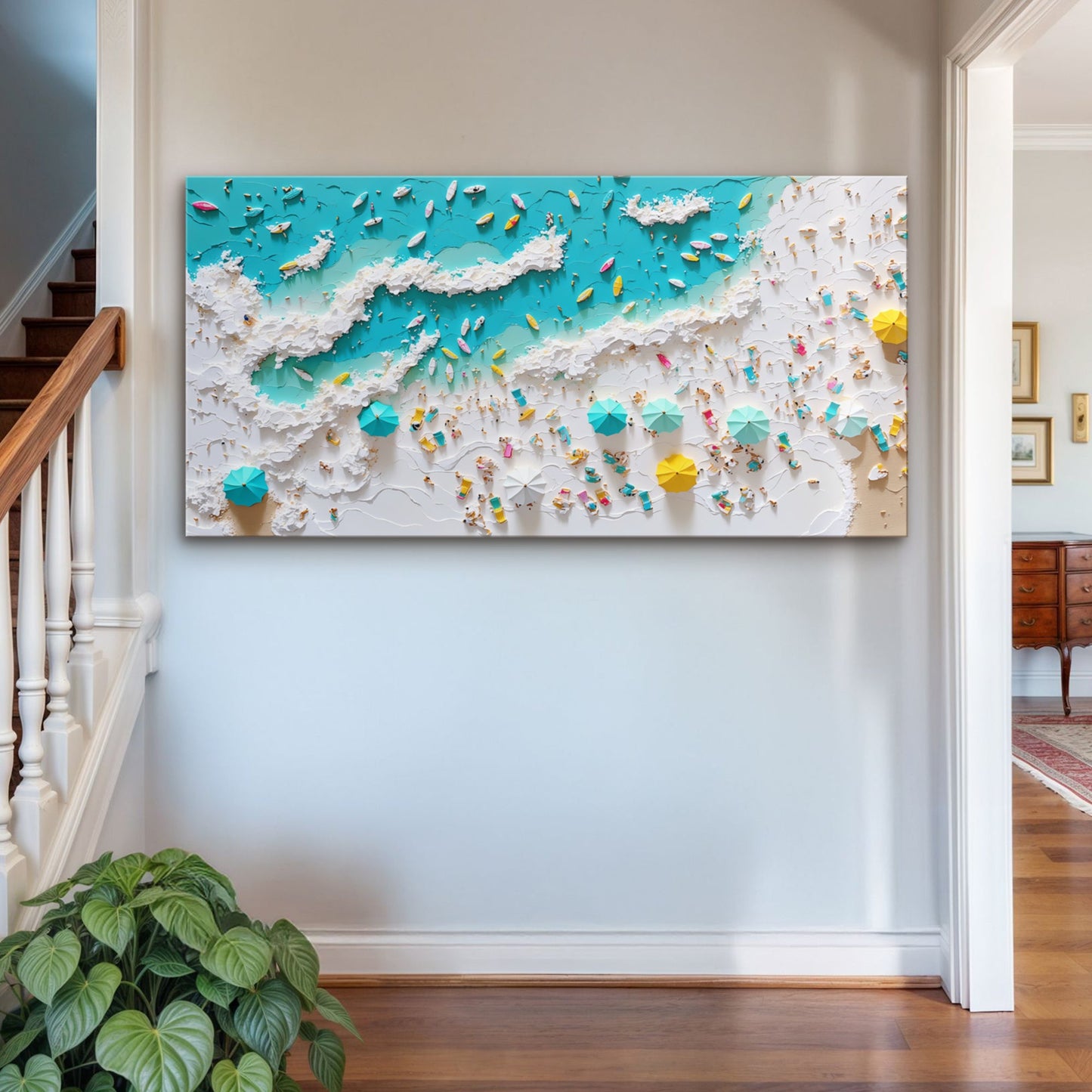 Beach Days Coastal Canvas Wall Art XI
