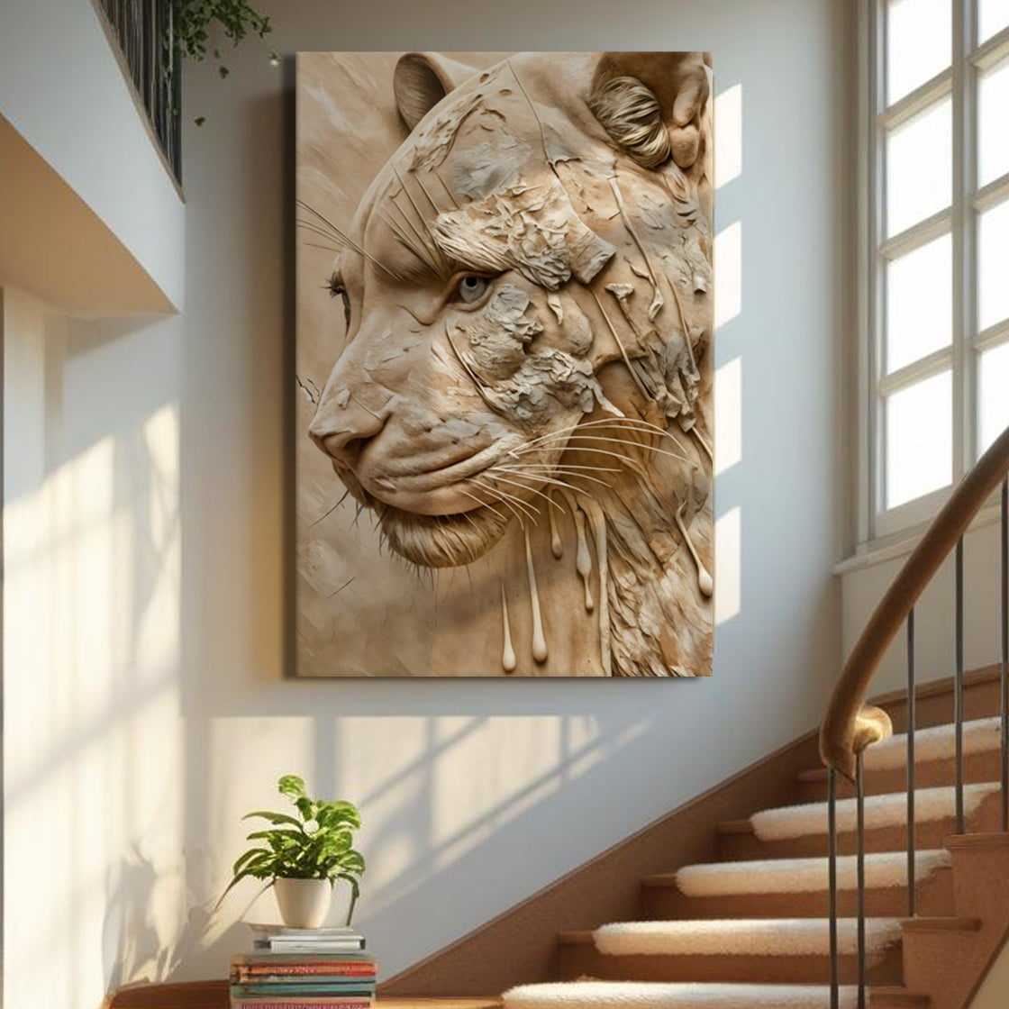 Earthen Predator Wildlife Canvas Wall Art