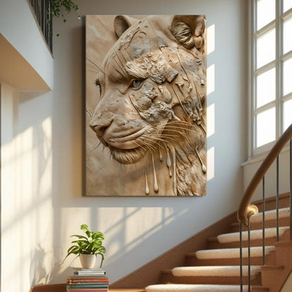 Earthen Predator Wildlife Canvas Wall Art