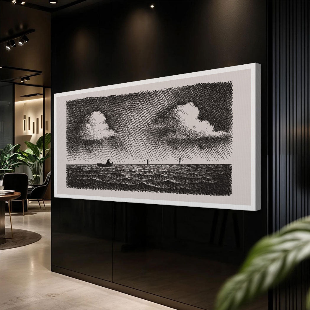 Jesus Walking On Water Canvas Wall Art