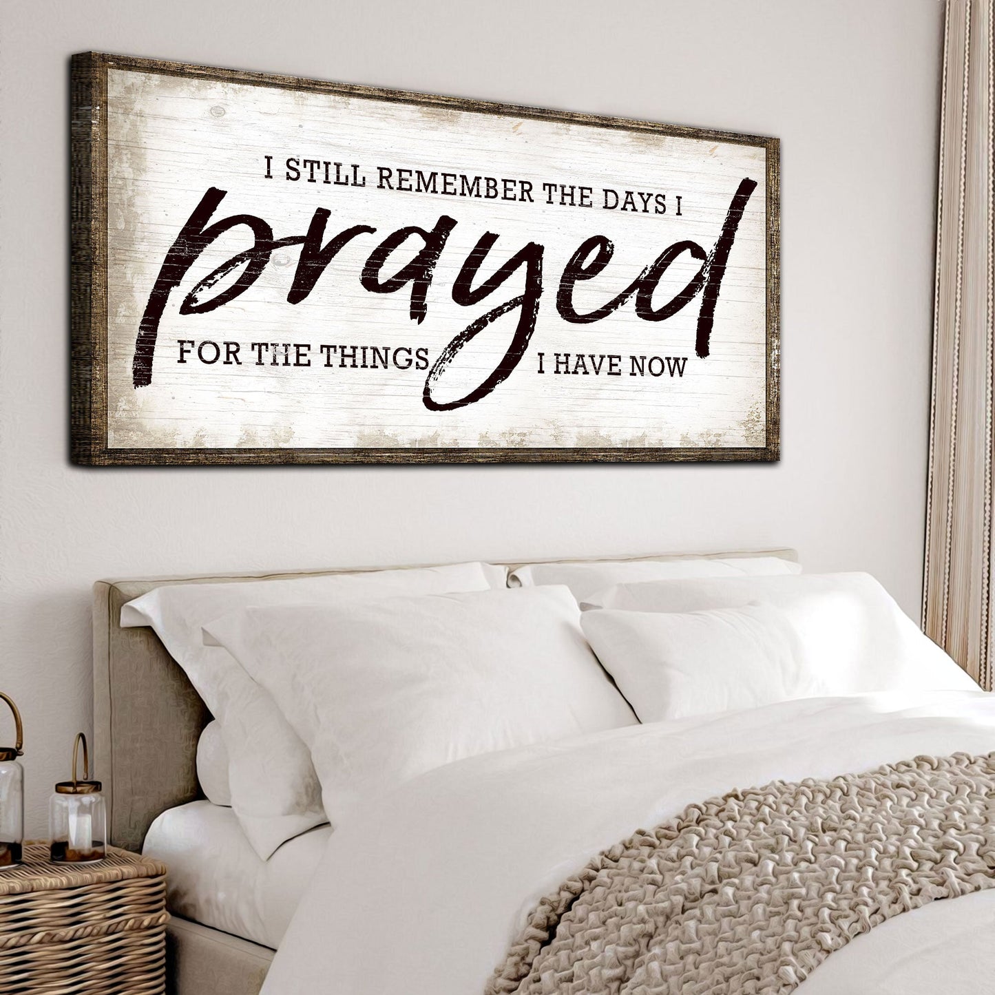 I Still Remember The Days I Prayed Faith Canvas