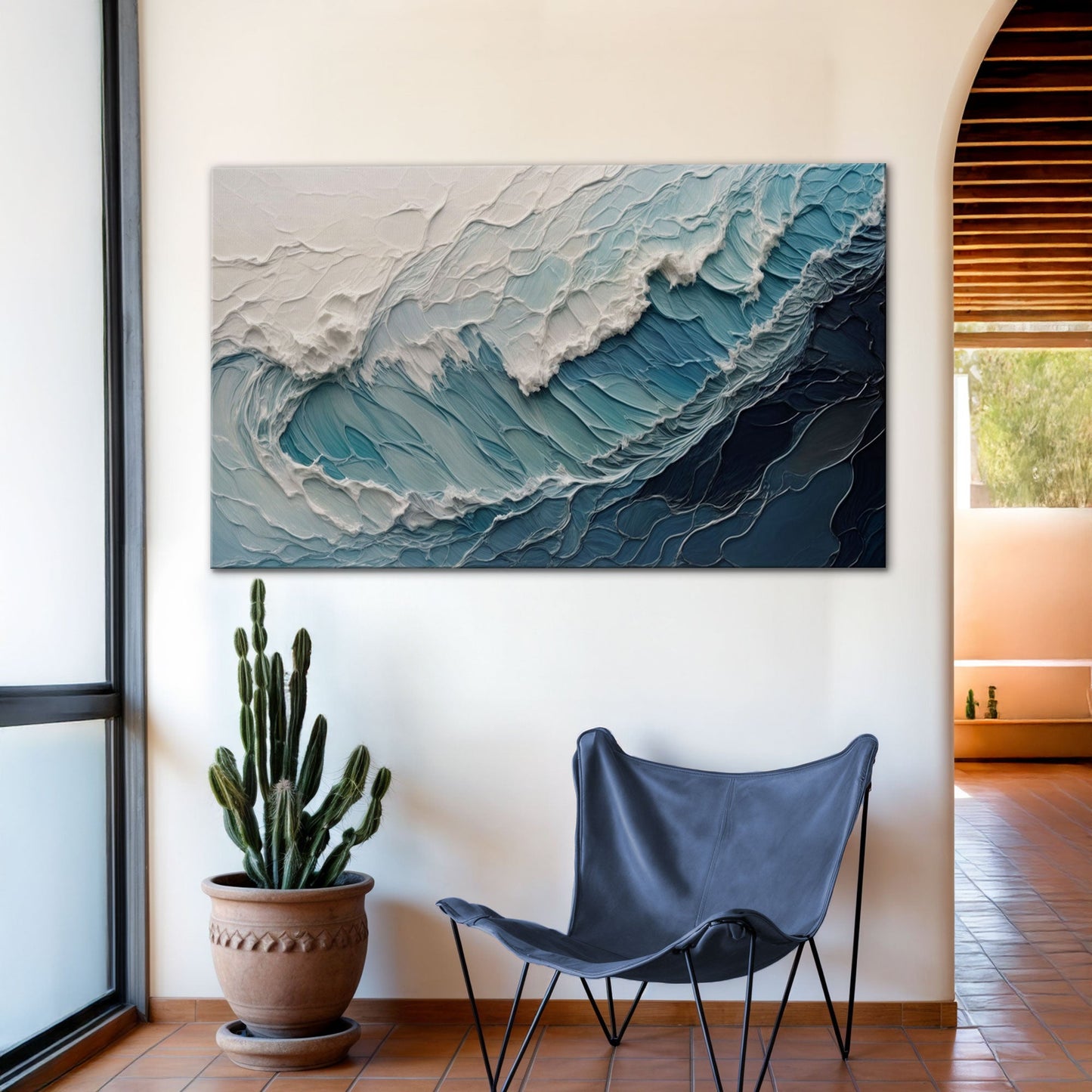 Ocean's Embrace Seascape Canvas Wall Art