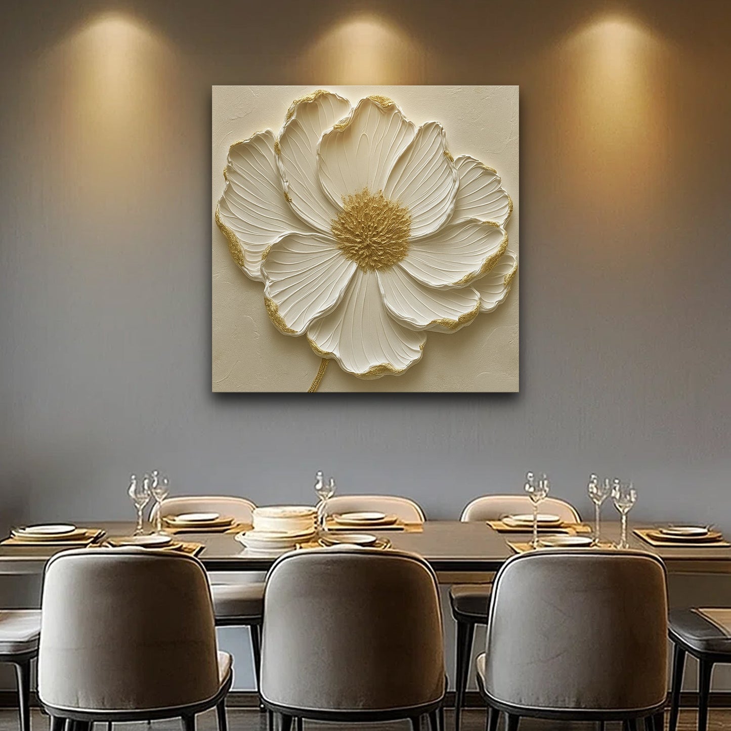 Abstract Flower Canvas Wall Art