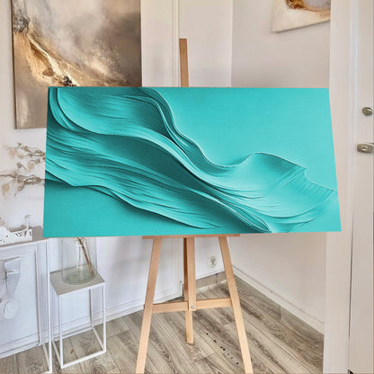 Turquoise Minimalist Canvas Wall Art