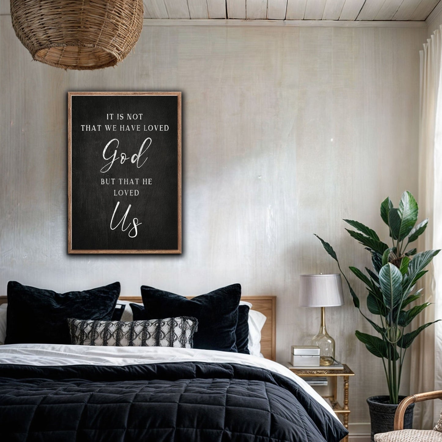 1 John 4:10 Faith Sign Canvas Wall Art II