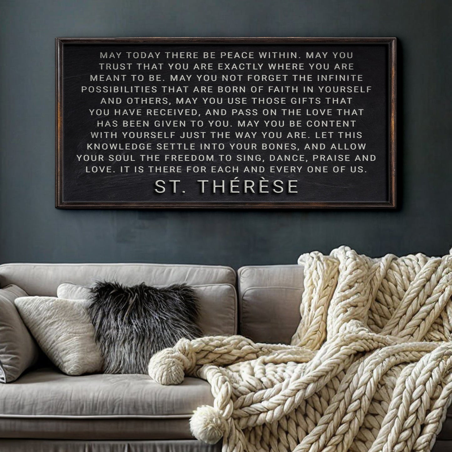 May Today There Be Peace Within Inspirational Canvas Art