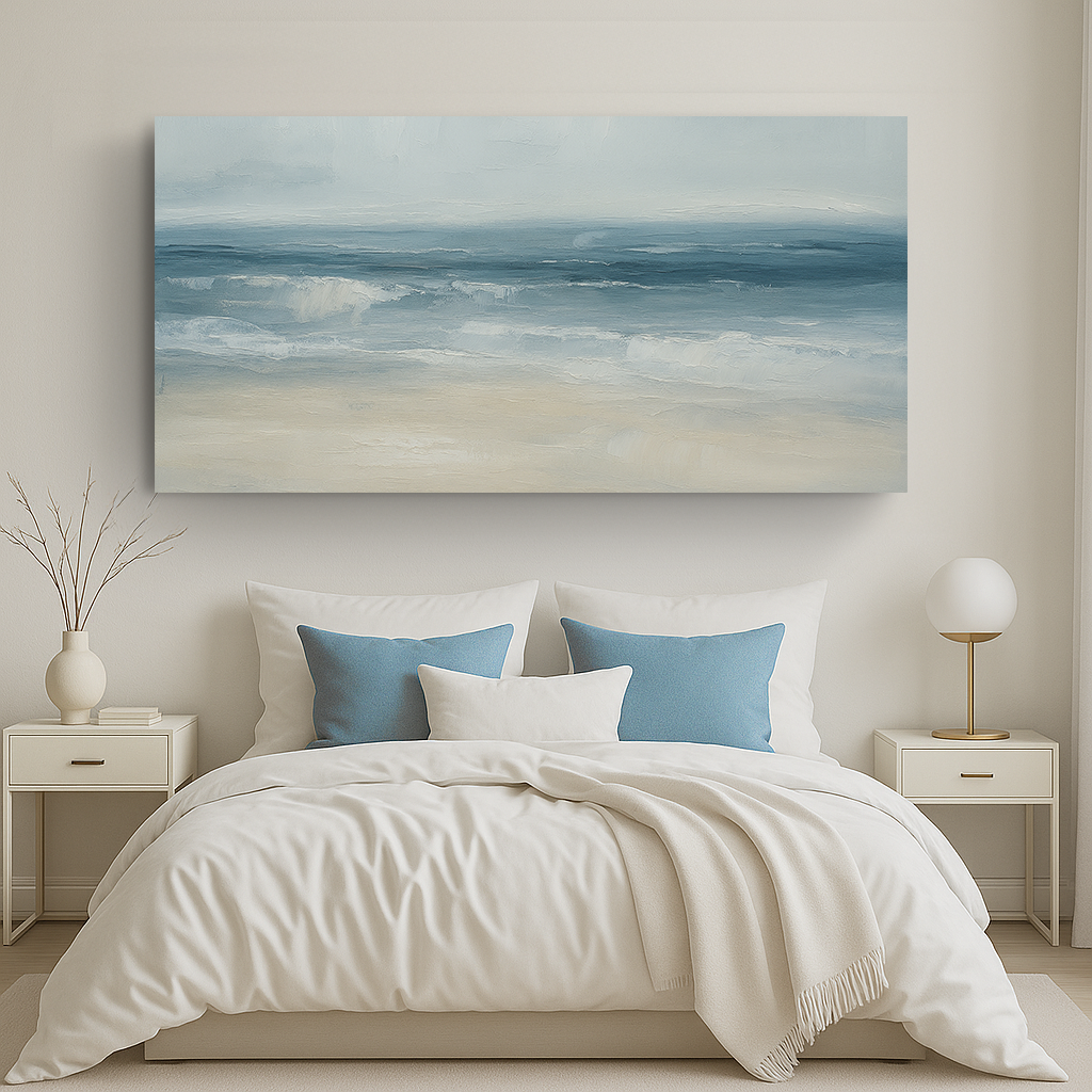 Waterscape Abstract Canvas Wall Art IX