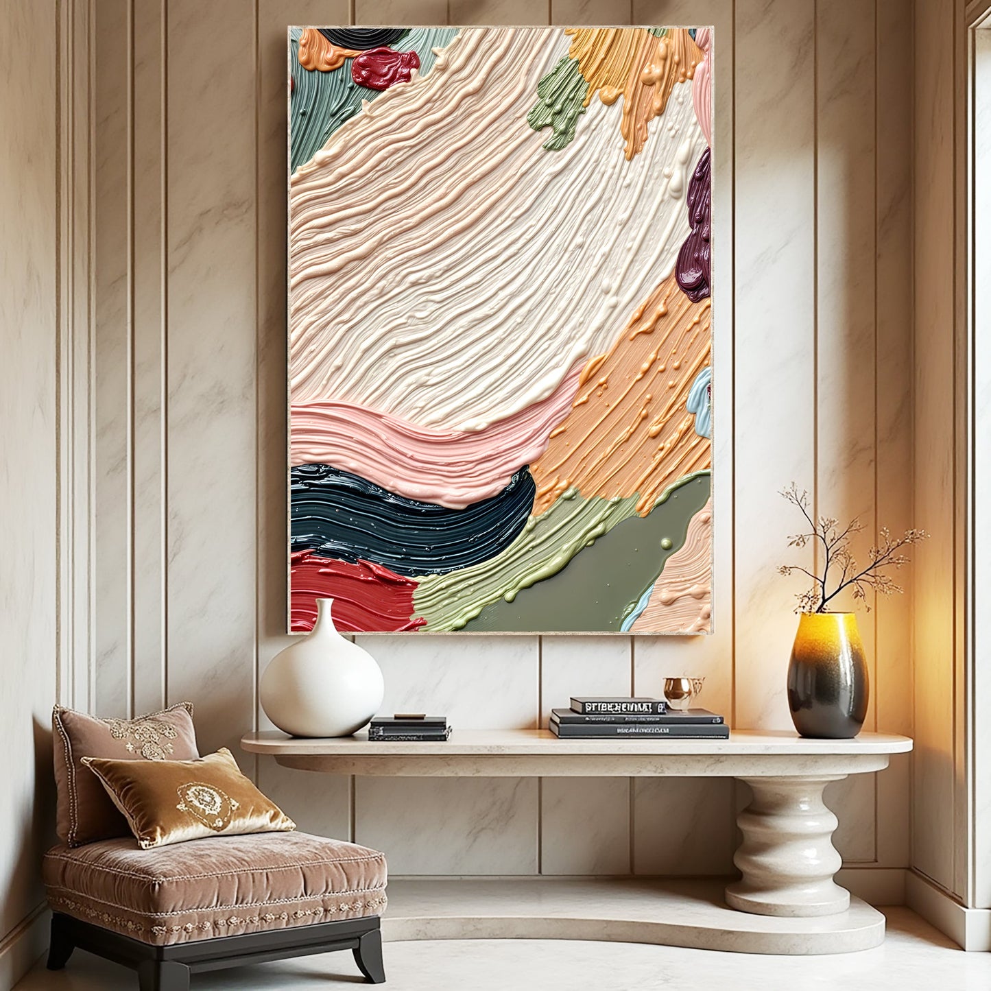 Colorful Abstract Canvas Wall Art