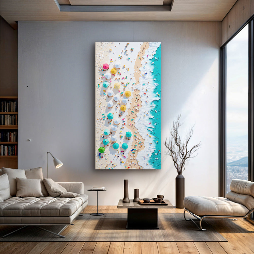 Beach Days Coastal Canvas Wall Art XXII