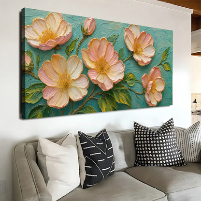 Blossoms Serenade Floral Canvas Wall Art