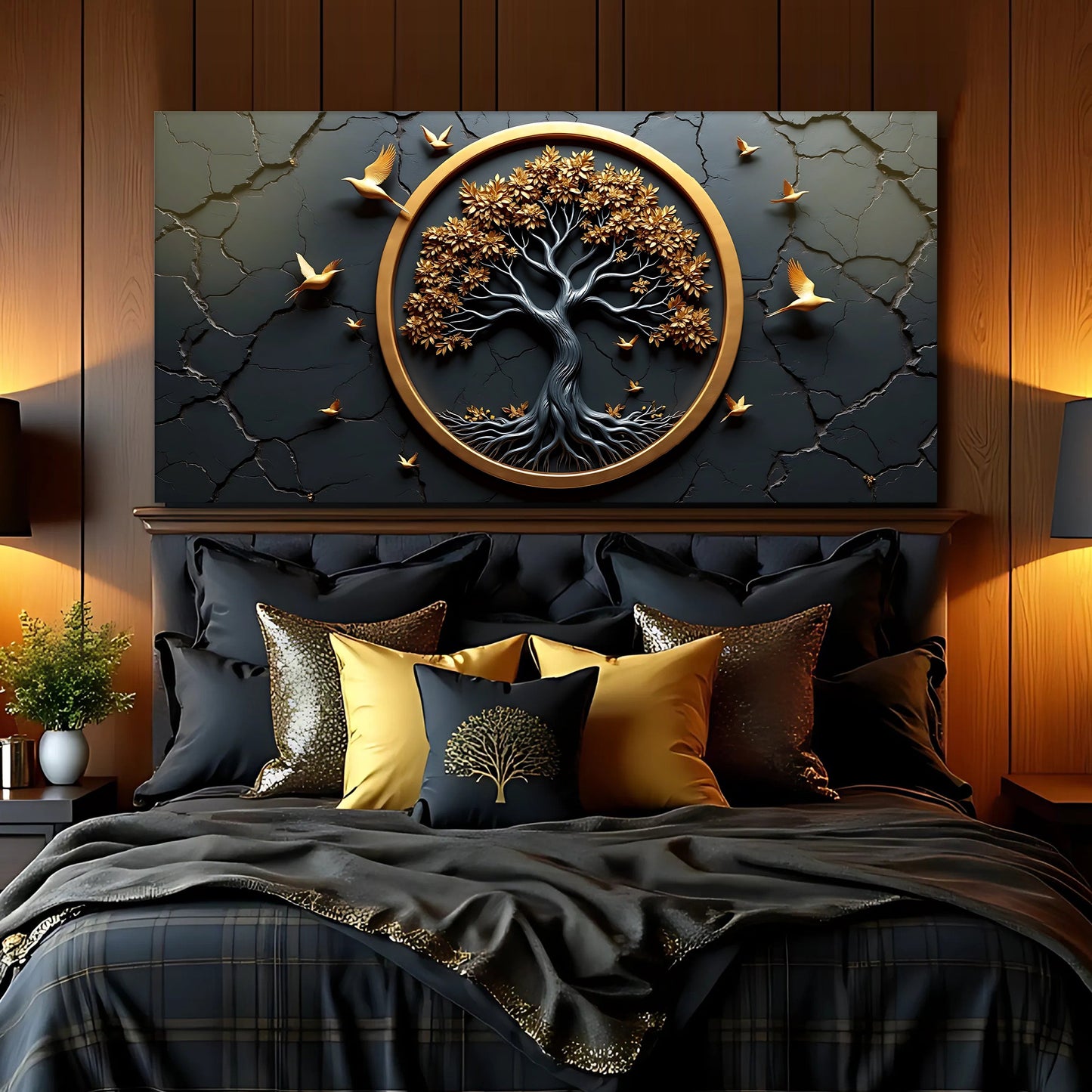 3D Celtic Tree of Life Canvas Wall Art IV-B