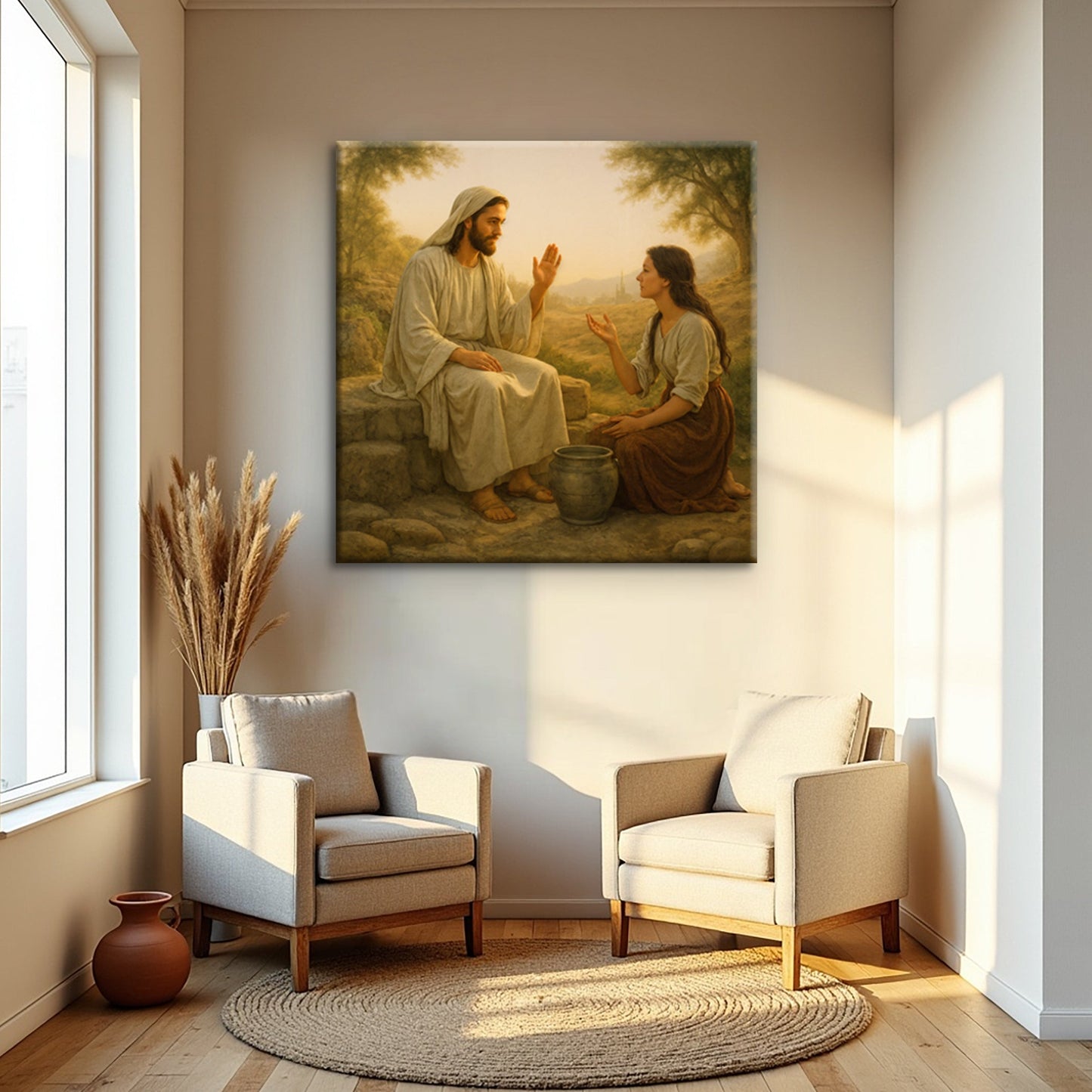 Samaritan at the Well Faith Canvas Wall Art II