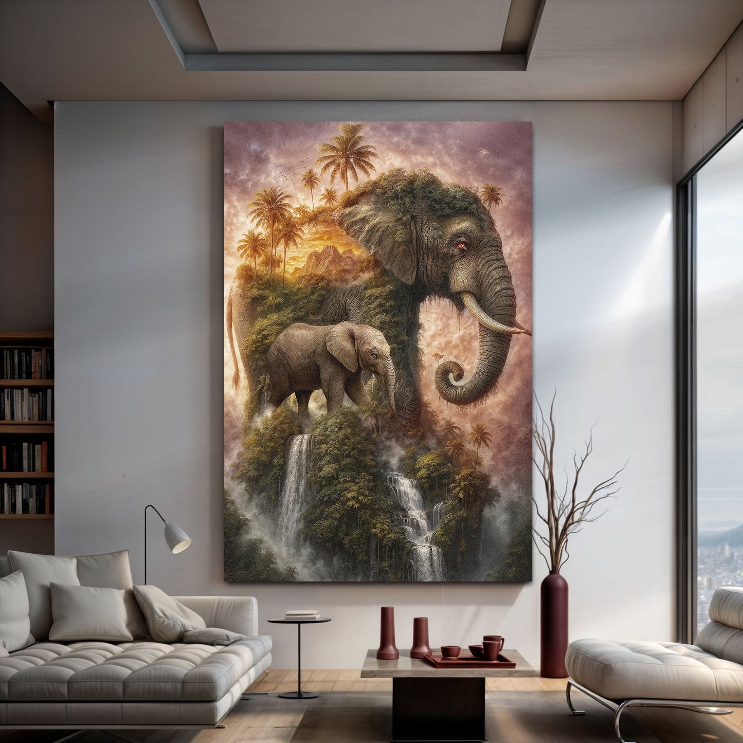 Elephant Jungle Majesty Canvas Wall Art
