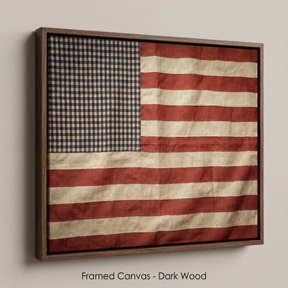 American Flag Canvas Wall Art