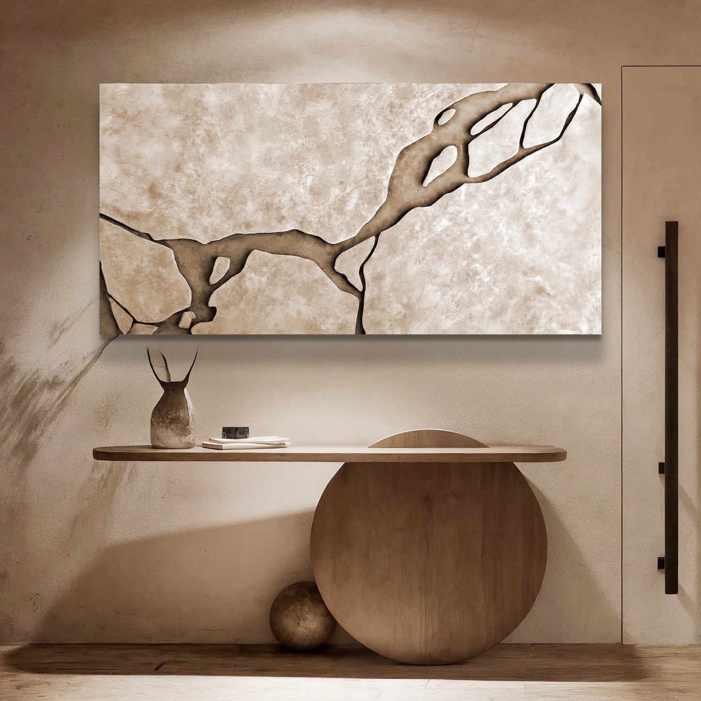 Muddy Abstract Canvas Wall Art