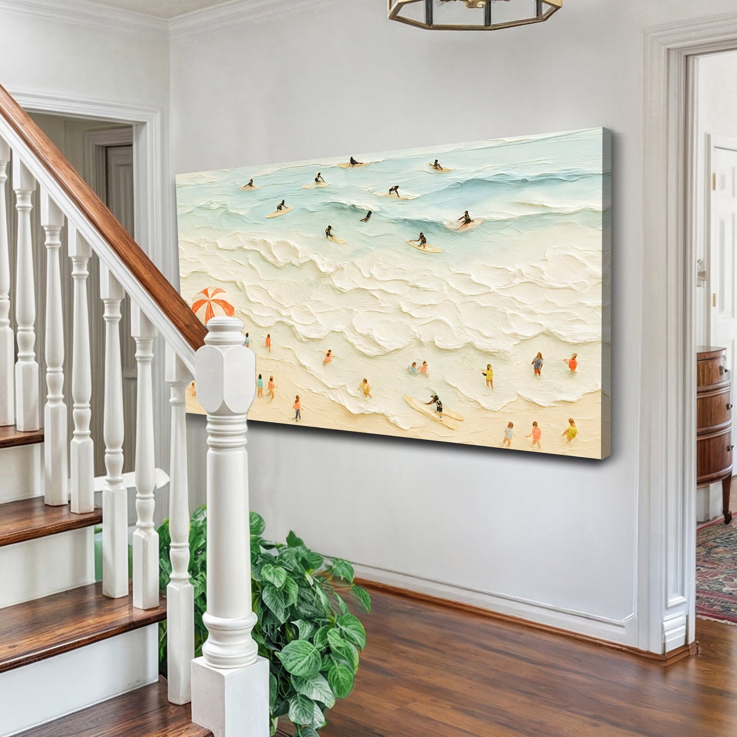 Beach Days Coastal Canvas Wall Art