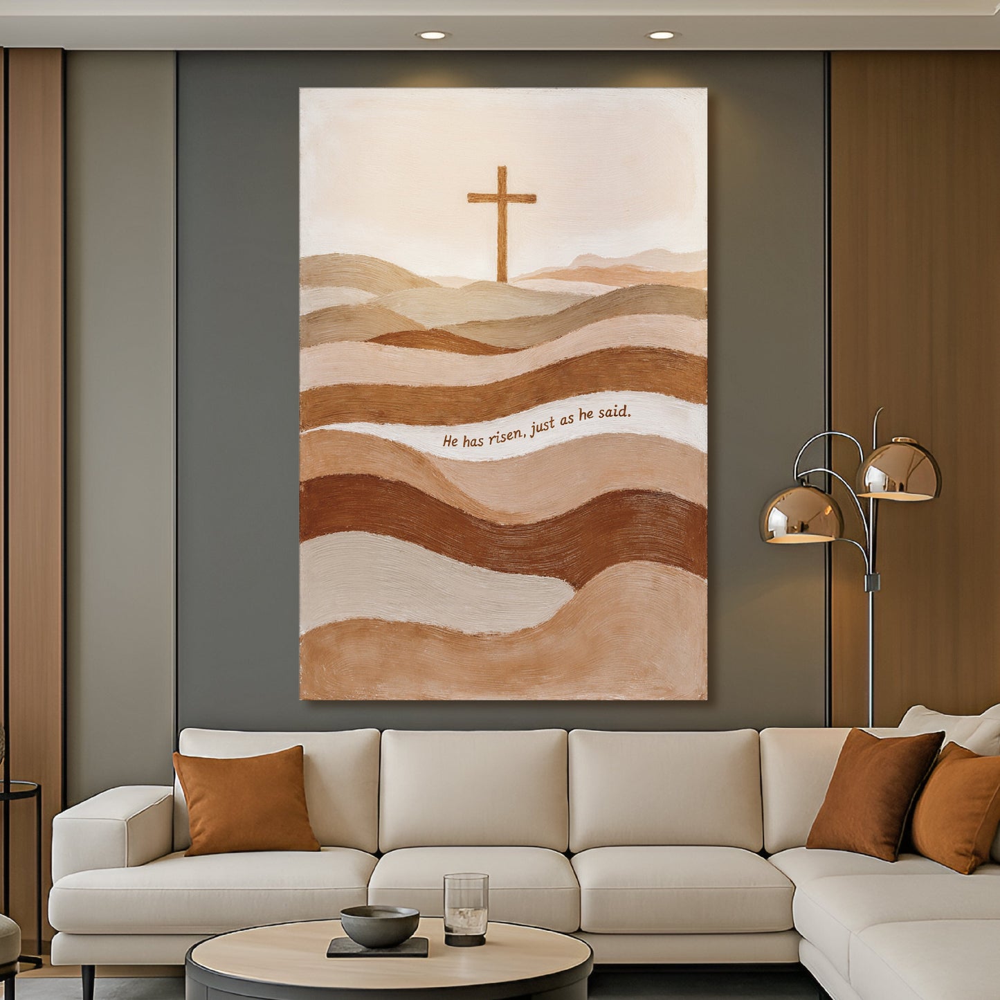 He Has Risen Just As He Said Faith Canvas Wall Art