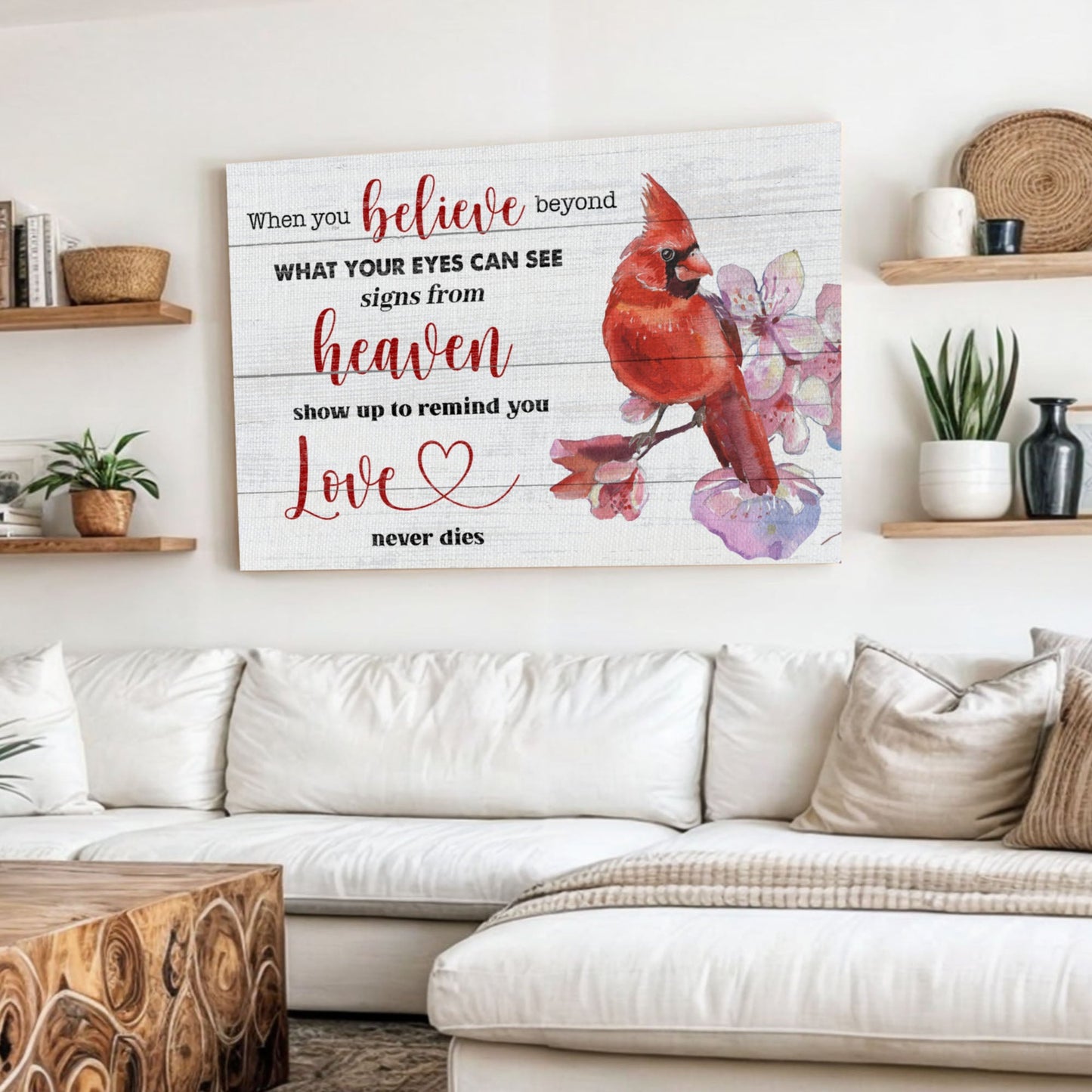 When You Believe Beyond Faith Canvas Sign