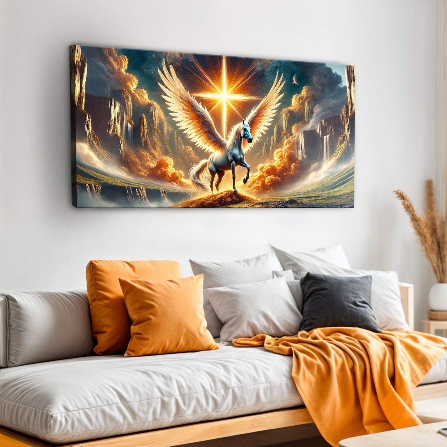 3D Horse Faith Canvas Wall Art V