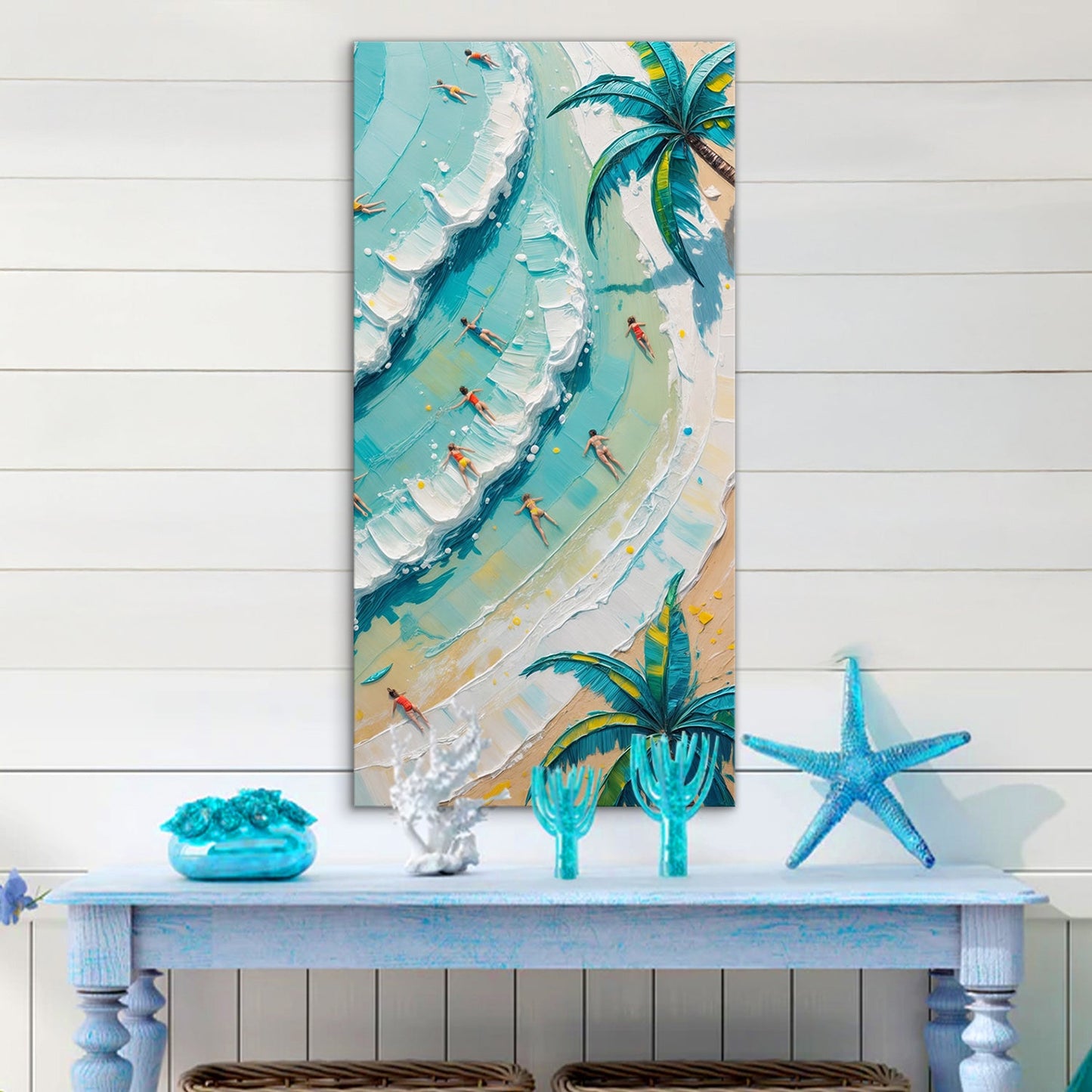 Beach Days Coastal Canvas Wall Art XXI