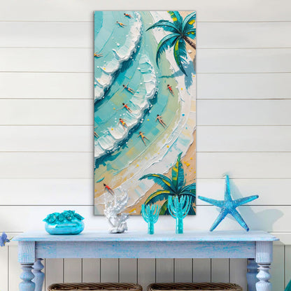 Beach Days Coastal Canvas Wall Art XXI