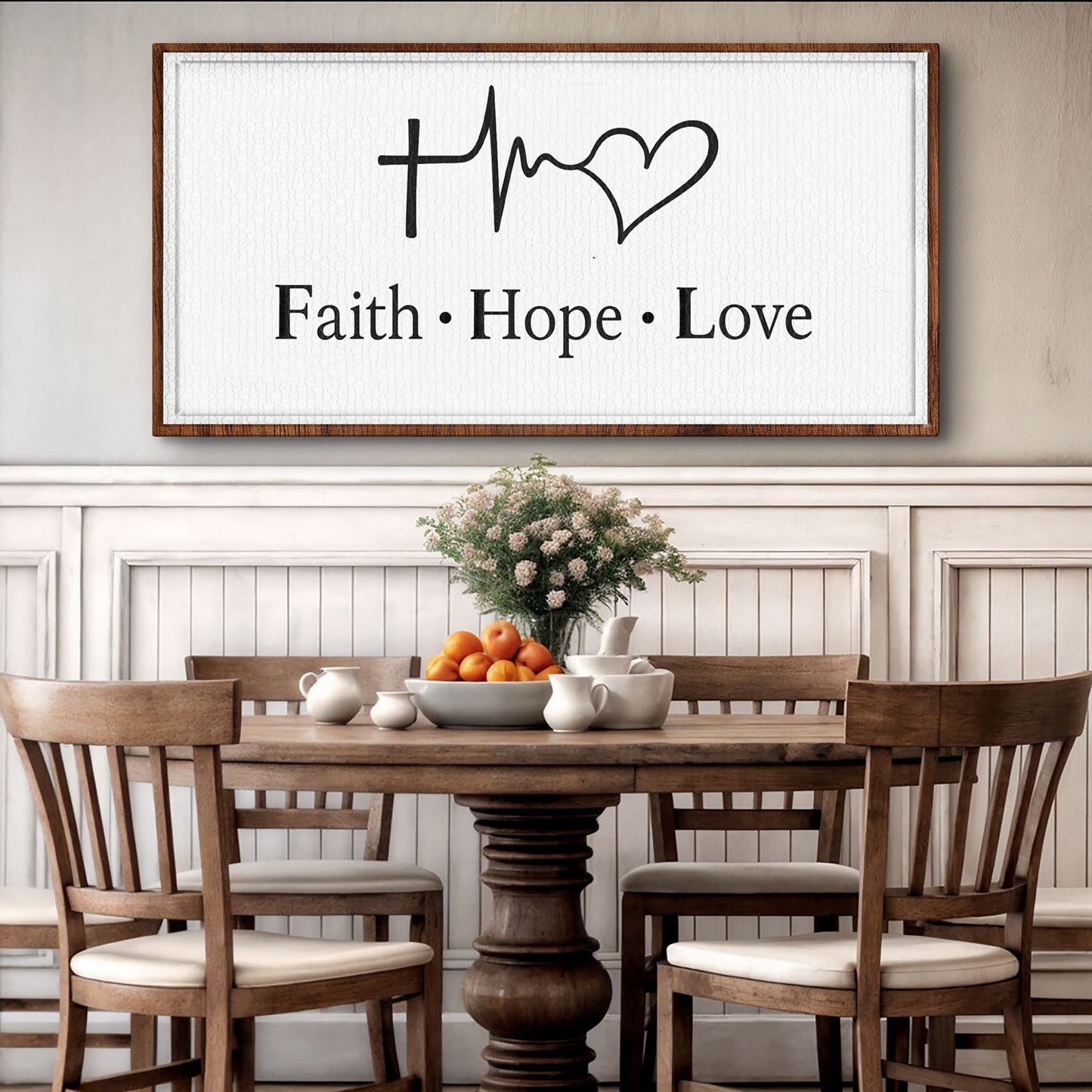 Faith Hope Love Canvas Wall Art
