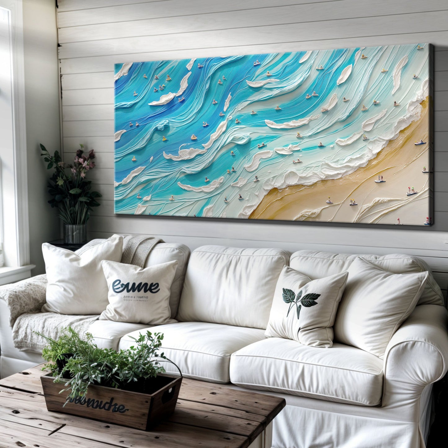 Beach Days Coastal Canvas Wall Art