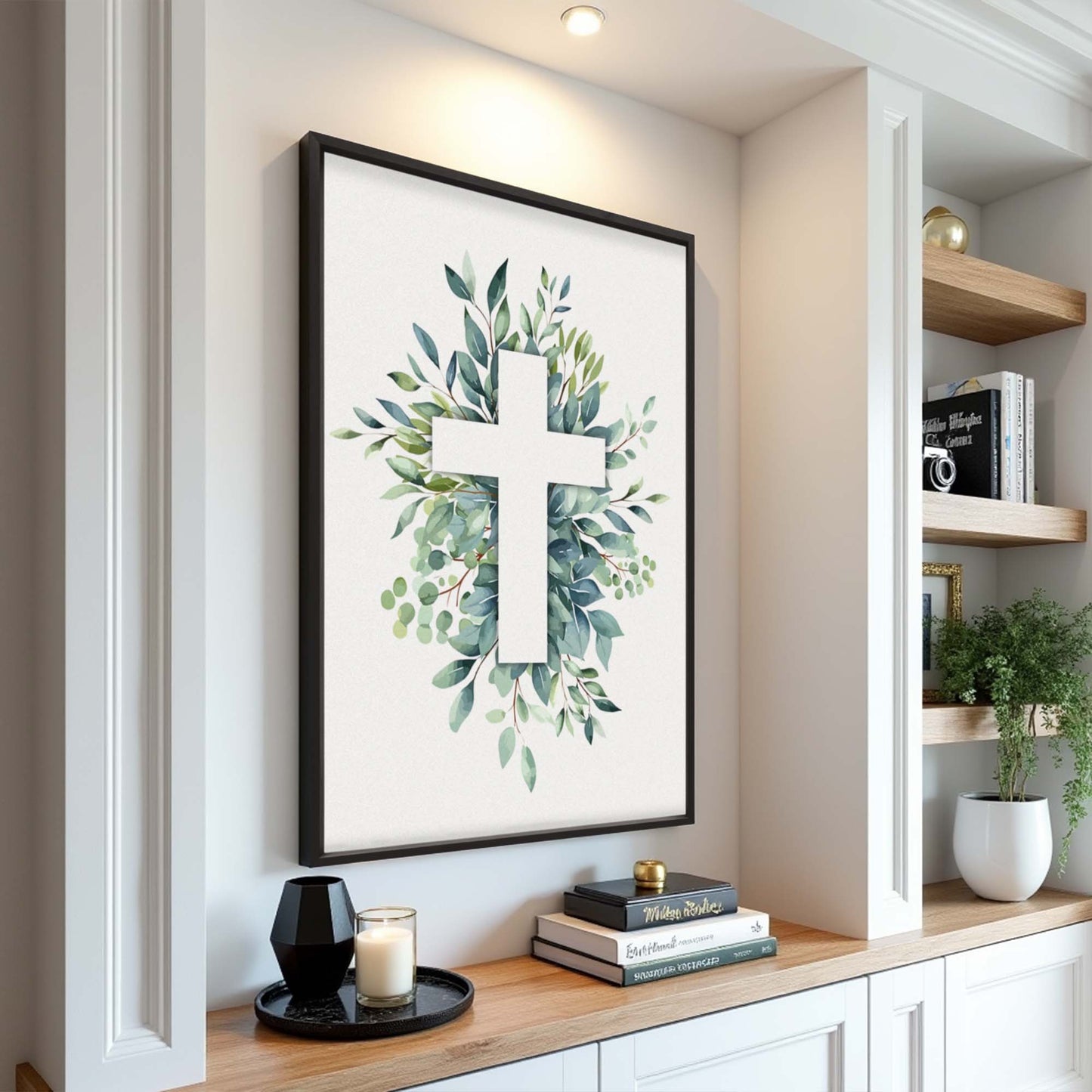 Evergreen Cross Faith Canvas Wall Art