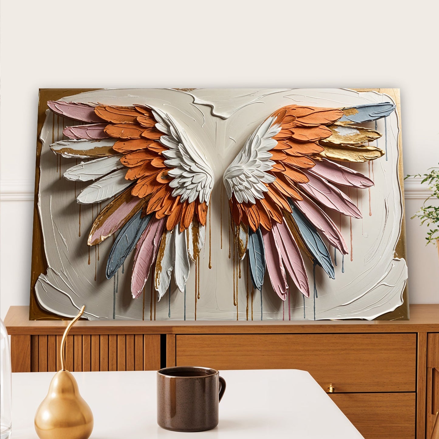 Angelic Wings Canvas Wall Art