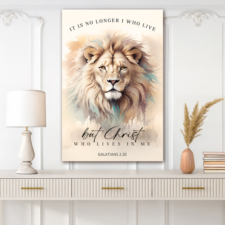 Galatians 2:20 Christ Who Lives In Me Faith Canvas