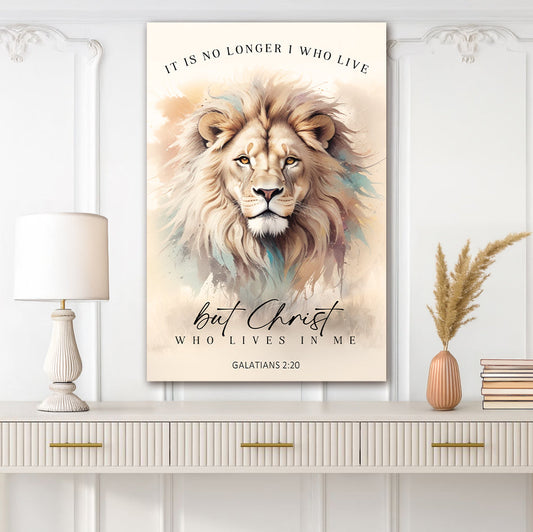 Galatians 2:20 Christ Who Lives In Me Faith Canvas