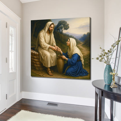 Samaritan at the Well Faith Canvas Wall Art