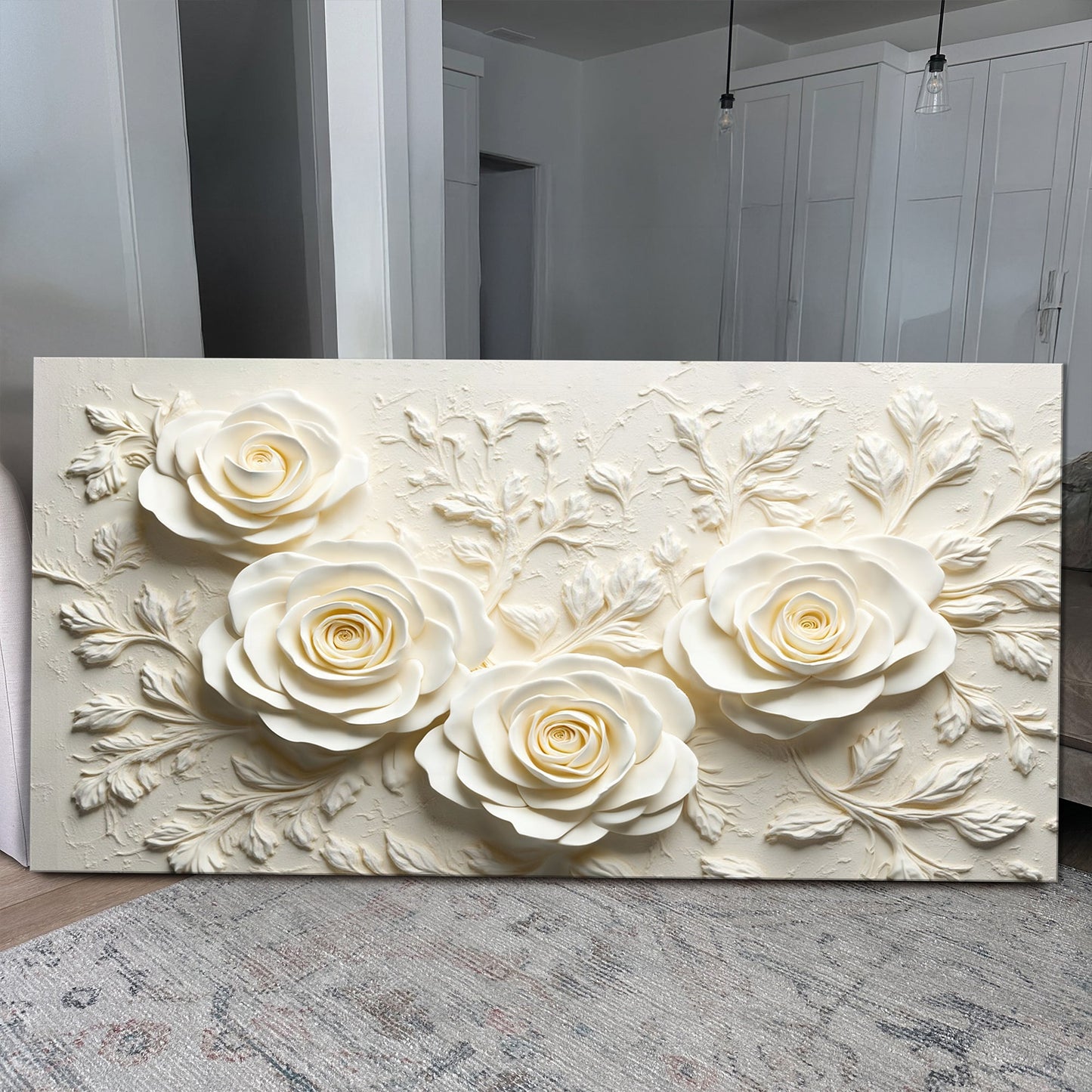 Floral Abstract Canvas Wall Art - Botanical Art