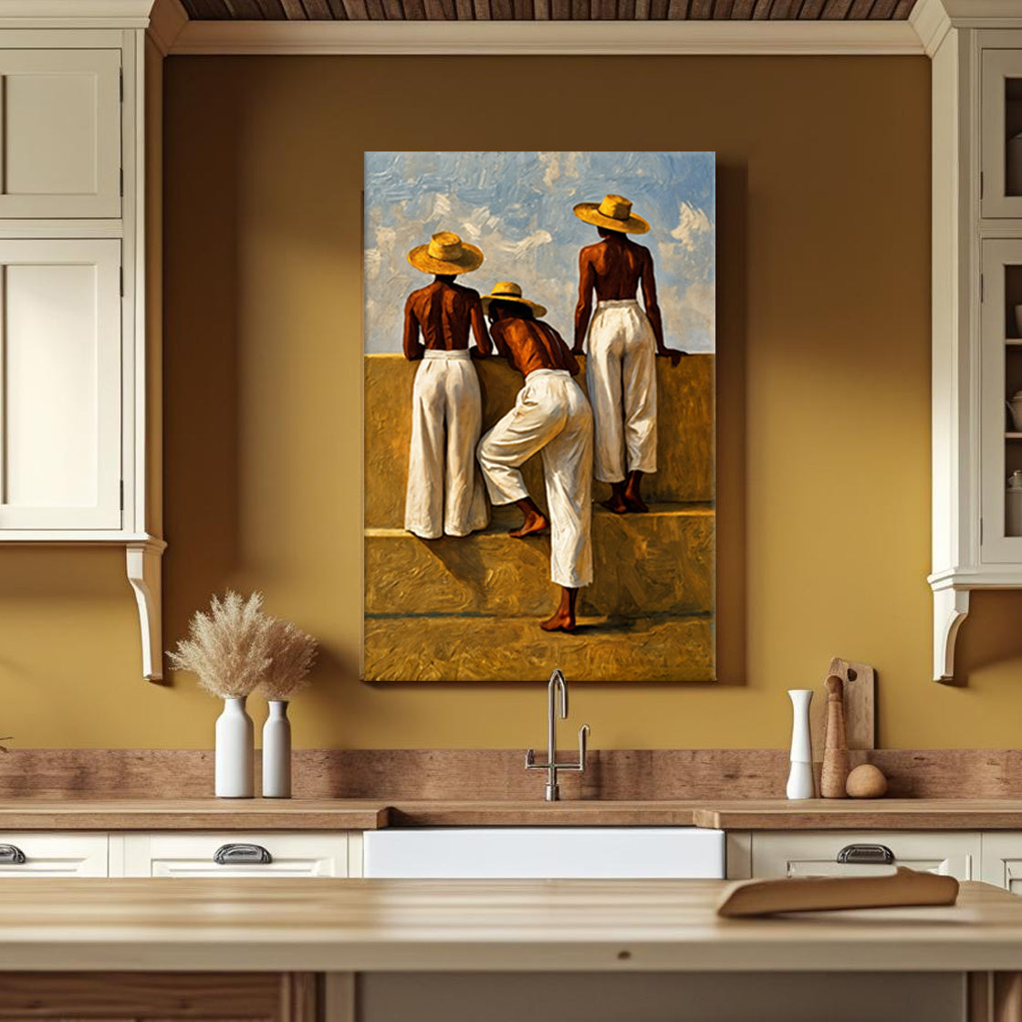 Summer Watchers Canvas Wall Art
