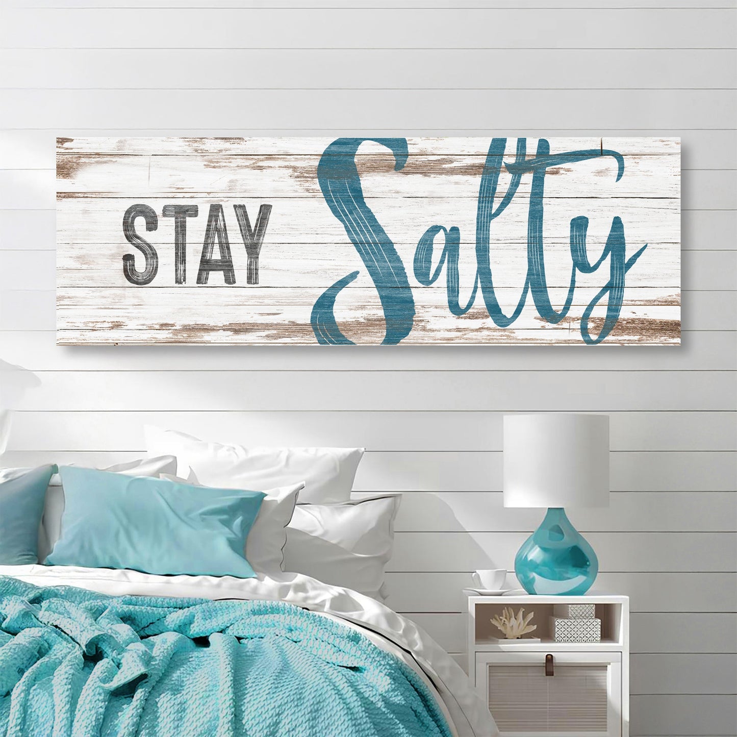 Stay Salty Coastal Lifestyle Canvas Wall Art