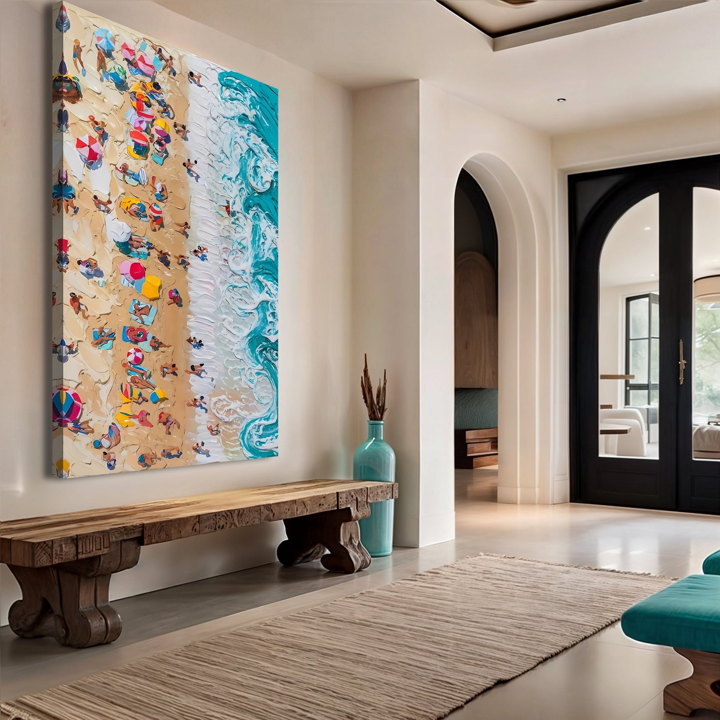 Beach Days Coastal Canvas Wall Art VII